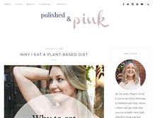 Tablet Screenshot of polishedandpink.com